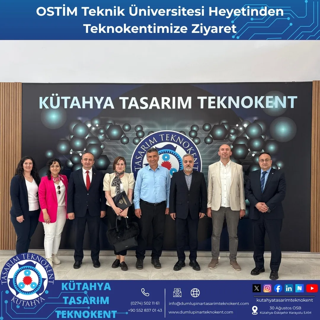 OSTİM Teknik Üniversitesi Rektör Yardımcısı Prof. Dr. Hasan ERBAY, Teknoloji Transfer Ofisi Müdürü Öğr. Gör. Gökhan TOPAL ve Genel Sekreter Yardımcısı Esra DEMİRCİ, Teknokentimizi ziyaret ederek Genel Müdürümüz Doç. Dr. Durmuş ÖZDEMİR ile bir araya geldiler.