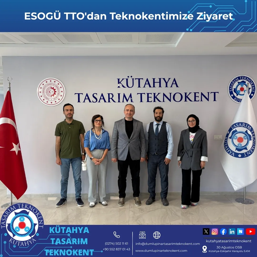 Eskişehir Osmangazi Üniversitesi Teknoloji Transfer Ofisi (ESOGÜ TTO) İş Geliştirme ve Girişimcilik Uzmanı Sn. Fatih ŞENGÜL ve Avrupa Birliği Proje Uzmanı Sn. Duygu ERYAŞAR, Teknokentimizi ziyaret ederek Genel Müdürümüz Doç. Dr. Durmuş ÖZDEMİR ile bir araya geldiler.