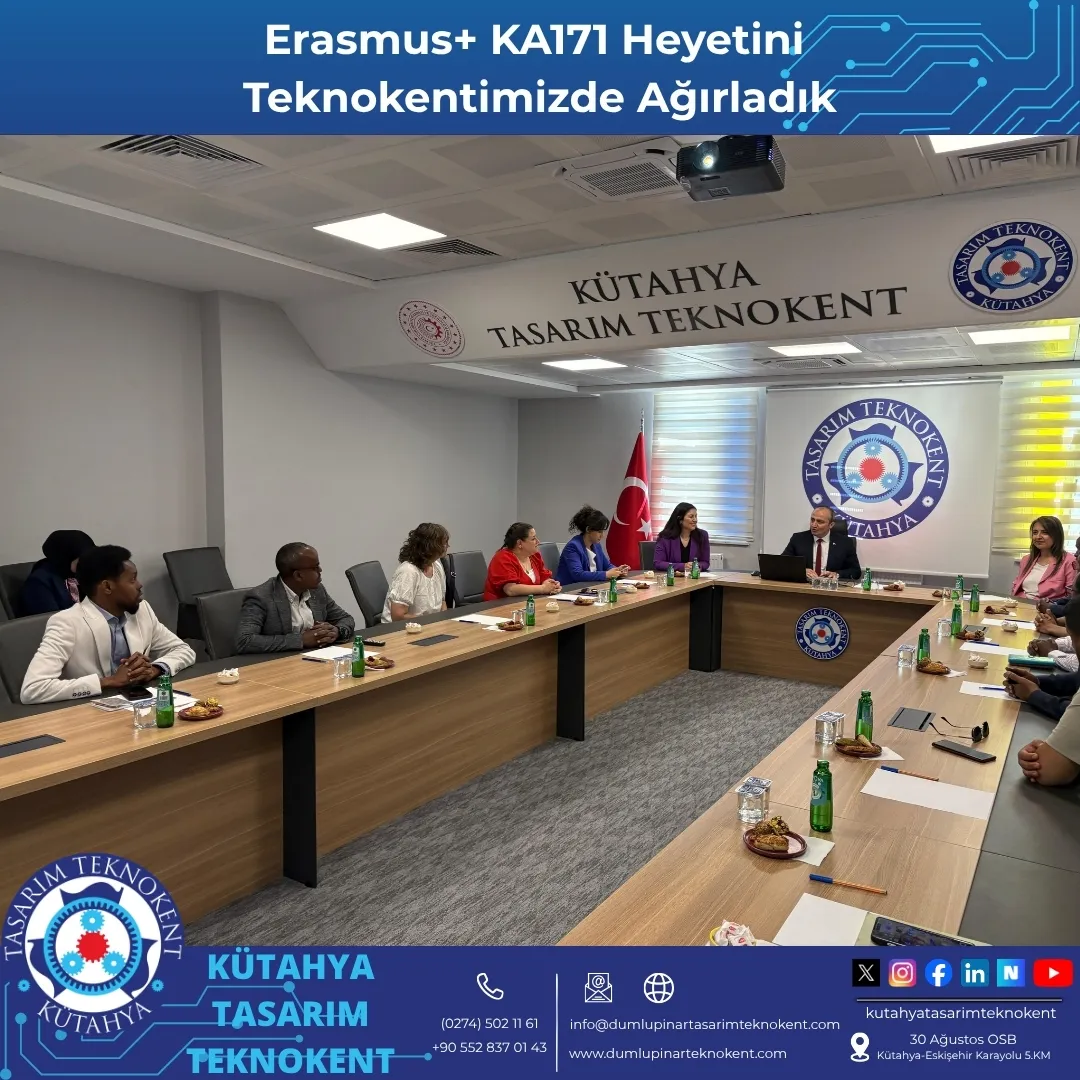 Erasmus+ KA171 Programı ve kurumlararası ikili iş birliği anlaşması kapsamında, Kanada, Somali ve Cezayir'den gelen misafir heyet Teknokentimizi ziyaret etti.