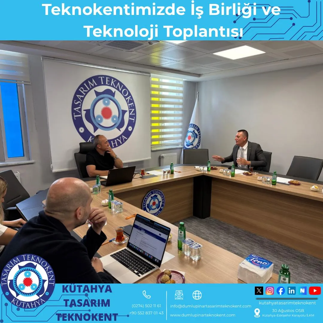 Ege Üniversitesi Bilgi Teknoloji Uygulama ve Araştırma Merkezi Müdür Yardımcısı Doç. Dr. Nur Selvi GÜNEL, Ege Üniversitesi Bilgi Teknoloji Uygulama ve Araştırma Merkezi Sanayi İlişkileri Birimi Uzmanı Anıl ŞENSÖZ, Zafer Kalkınma Ajansı Proje Geliştirme ve Uygulama Birim Başkanı Erce ŞENGÜL ile Zafer Kalkınma Ajansı Kütahya Yatırım Destek Ofisi (YDO) Koordinatörü Taylan UYGUN, Teknokentimizi ziyaret etti.